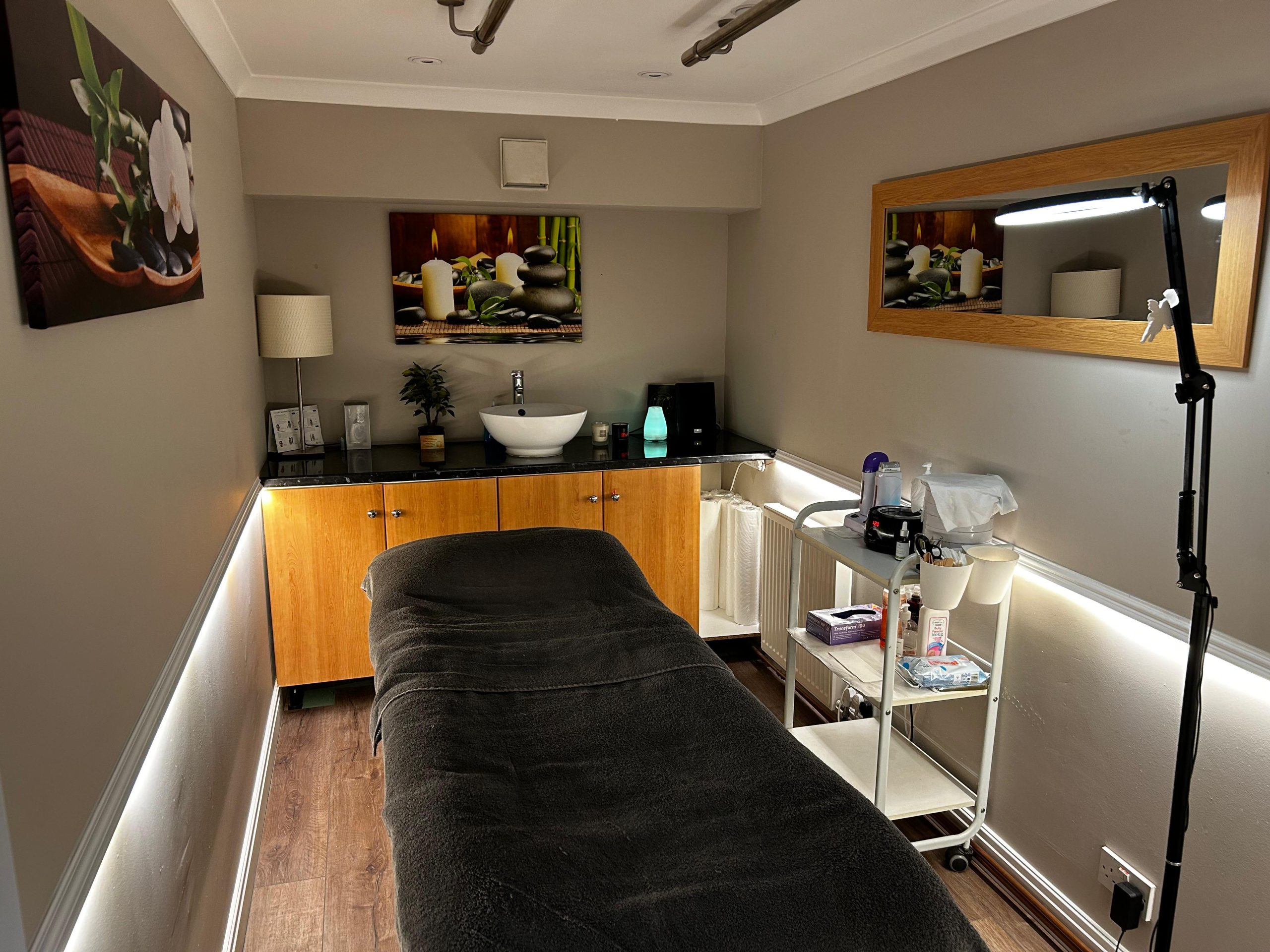 One of Lotus Spa inviting rooms